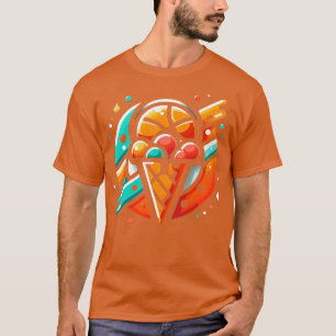 Sweet hoepels grappige basketbalspeler ijsje kegel t-shirt