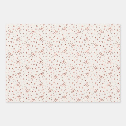 Sweet Holiday Charm Wrapping Paper Set (Voorkant)