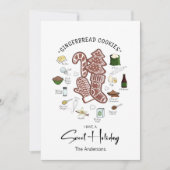 Sweet Holiday Gingerbread Carte de vacances (Devant)