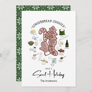 Sweet Holiday Gingerbread Carte de vacances