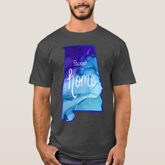 Sweet Home Alabama made from Original Alcohol Ink T-shirt (Voorkant)