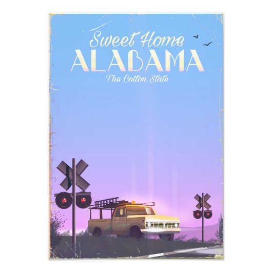 "Sweet home" Alabama poster voyage (Devant)