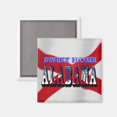 Sweet Home Alabama State Flag Magnet (Recto/Verso)