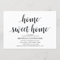 Sweet Home Cartes d'invitation pour la fête du mén