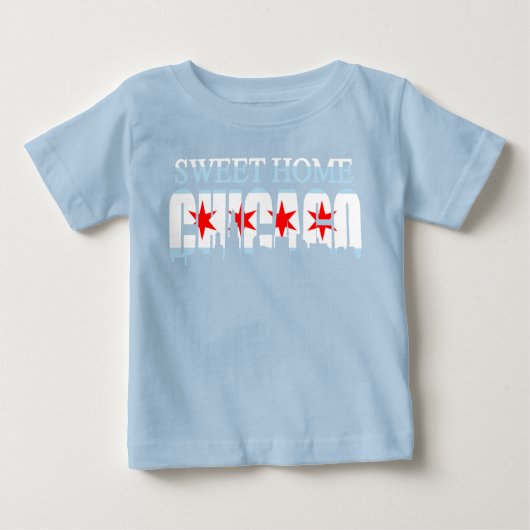 Sweet Home Chicago Flag Skyline (Voorkant)