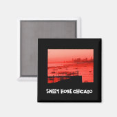 SWEET HOME CHICAGO MAGNEET (Voorkant / Achterkant)