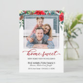 Sweet Home Christmas Moving Faire-part Photo (Debout devant)