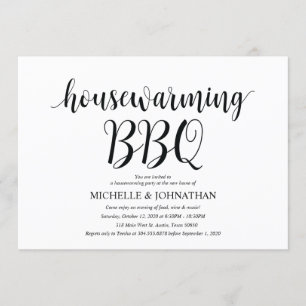 Sweet home Housewarming BBQ party uitnodigingskaar Kaart