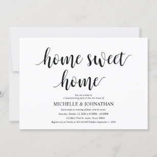 Sweet home Housewarming party-uitnodigcards Kaart
