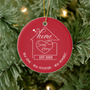 Sweet Home – Nieuw huis, nieuw avontuur, nieuwe he Keramisch Ornament