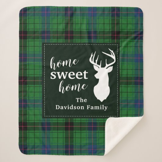 Sweet Home Tartan Davidson Plaid personnalisé (Devant)