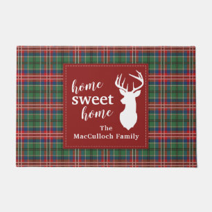 Sweet Home Tartan MacCulloch - Aangepast speldenpa Deurmat