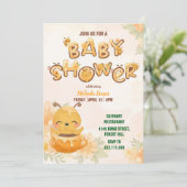 Sweet Honey Bee Baby Shower Invitation (Debout devant)