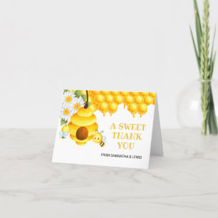 Sweet Honey Bee Bedankt Card