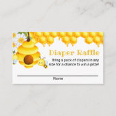 Sweet Honey Bee Luier Raffle Kaart (Voorkant)