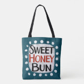 Sweet Honey Bun Canvas tas (Achterkant)