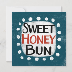Sweet Honey Bun Wenskaart Kaart