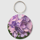 Sweet Hydrangea Flower Personalized Sleutelhanger (Voorkant)