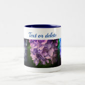 Sweet Hydrangea Flower Personalized Tweekleurige Koffiemok (Center)