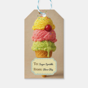 Sweet Ice Cream Gift Labels - Party Favoriet Label Cadeaulabel