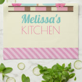 Sweet Ice Cream Sundae & Strawberry Float Theedoek (Gevouwen)