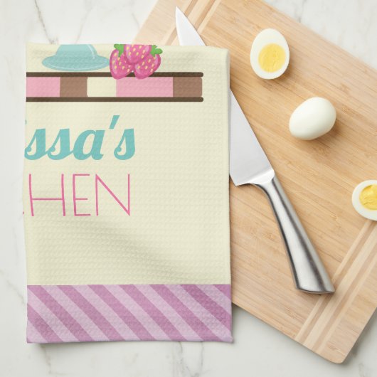 Sweet Ice Cream Sundae & Strawberry Float Theedoek (Quarter Fold)