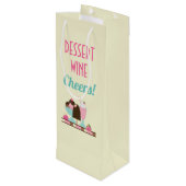 Sweet Ice Cream Sundae & Strawberry Float Wijn Cadeautas (Achterkant Gekanteld)