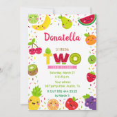 Sweet invitation de deux ans, invitation de fête d (Devant)