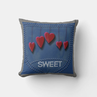 Sweet Jean of Hearts coussin