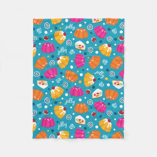 Sweet Jelly Pattern Fleece Deken (Voorkant)