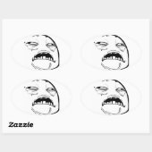 Sweet Jesus mème - Stickers ovale (Feuille)