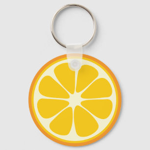 Sweet Juicy Oranje Tropical Citrus Fruit Slice Sleutelhanger