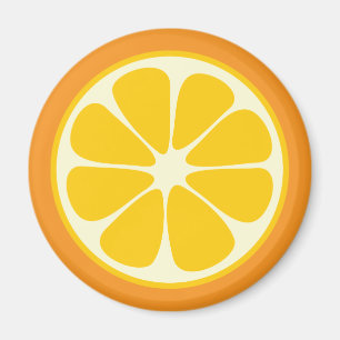 Sweet Juicy Oranje Tropical Fruit Slice Kitchen Magneet