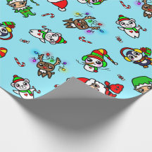 Sweet Kawaii-kerstteken patroon