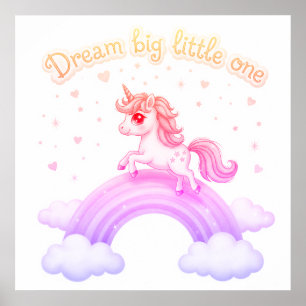 Sweet Kawaii Unicorn Dreams, kinderkamer Poster