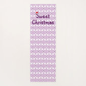 Sweet-kerst-snowflake-hartpatroon Yogamat (Achterkant)