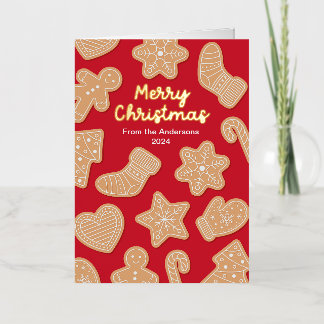 Sweet-kerstkoekjes Folie Feestdagenkaart