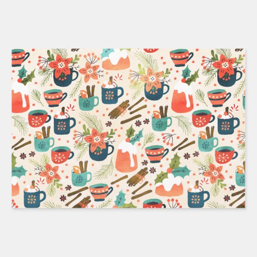 Sweet Kerstmis Inpakpapier Vel (Voorkant)