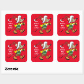 Sweet Kerstmis: Muis Holiday sticker (Vel)