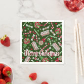 Sweet Kerstmis Snoep Pattern 2 Servetten (Insitu)