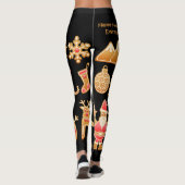 Sweet kerstontbijtontwerp leggings (Achterkant)