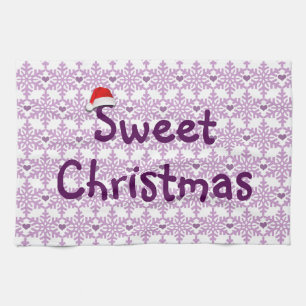 Sweet-kerstsnowflake-patroon Theedoek