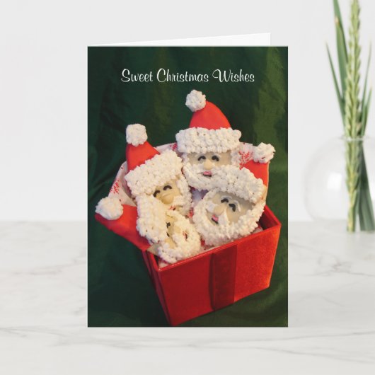 Sweet kerstwijn feestdagen kaart (Voorkant)