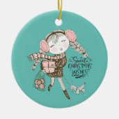 Sweet kerstwijn keramisch ornament (Voorkant)