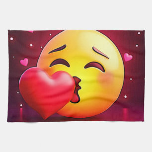 Sweet Kiss Heart Emoji Theedoek