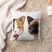 Sweet Kissy Cats Kussen (Deken)