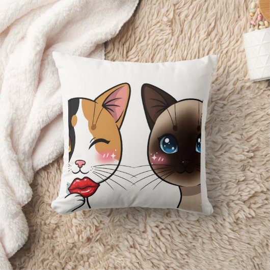 Sweet Kissy Cats Kussen (Deken)