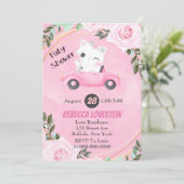 Sweet Kitten  Roze Baby shower van de auto-industr (Staand voorkant)