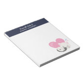 Sweet Kitty Cat Slapen met een groot hart achterin Notitieblok (Schuin)