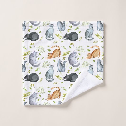 Sweet Kitty Chats Motif (Gant de toilette)